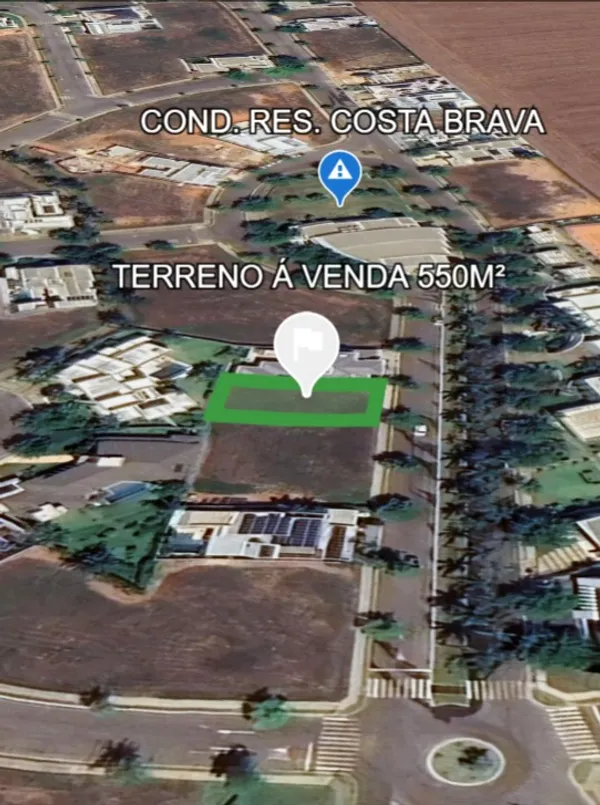 TERRENO Á VENDA - COND. COSTA BRAVA