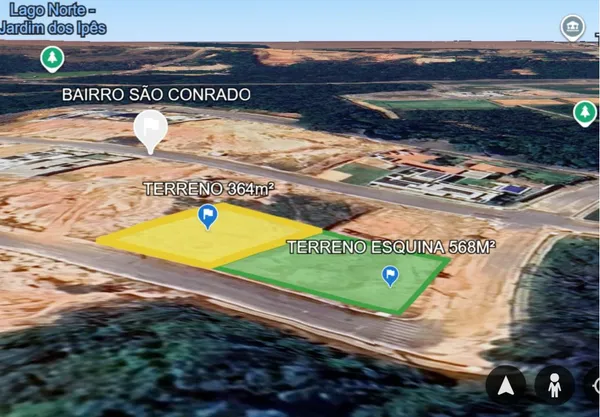 TERRENO Á VENDA - SUB ESQUINA - BR SÃO CONRADO